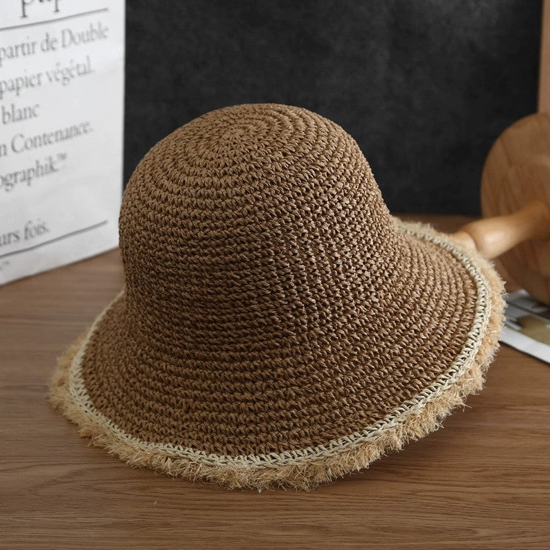 Womens Foldable Straw Hat