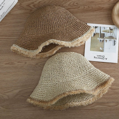 Womens Foldable Straw Hat