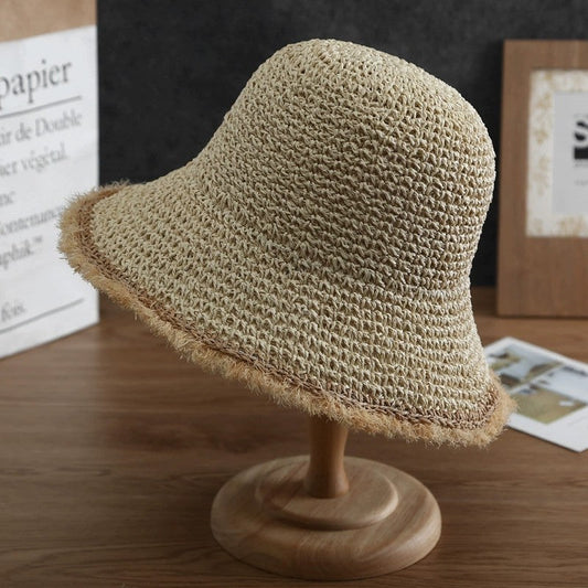 Womens Foldable Straw Hat