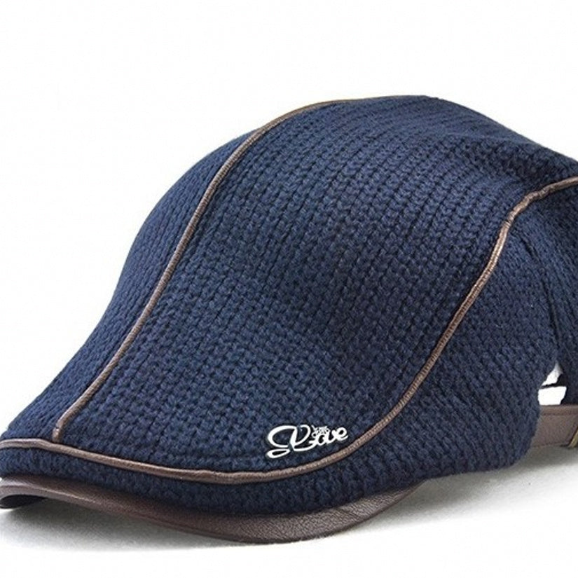 Newsboy Flat Cap Knitted Hat Peaky Blinders