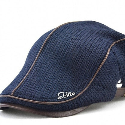 Newsboy Flat Cap Knitted Hat Peaky Blinders