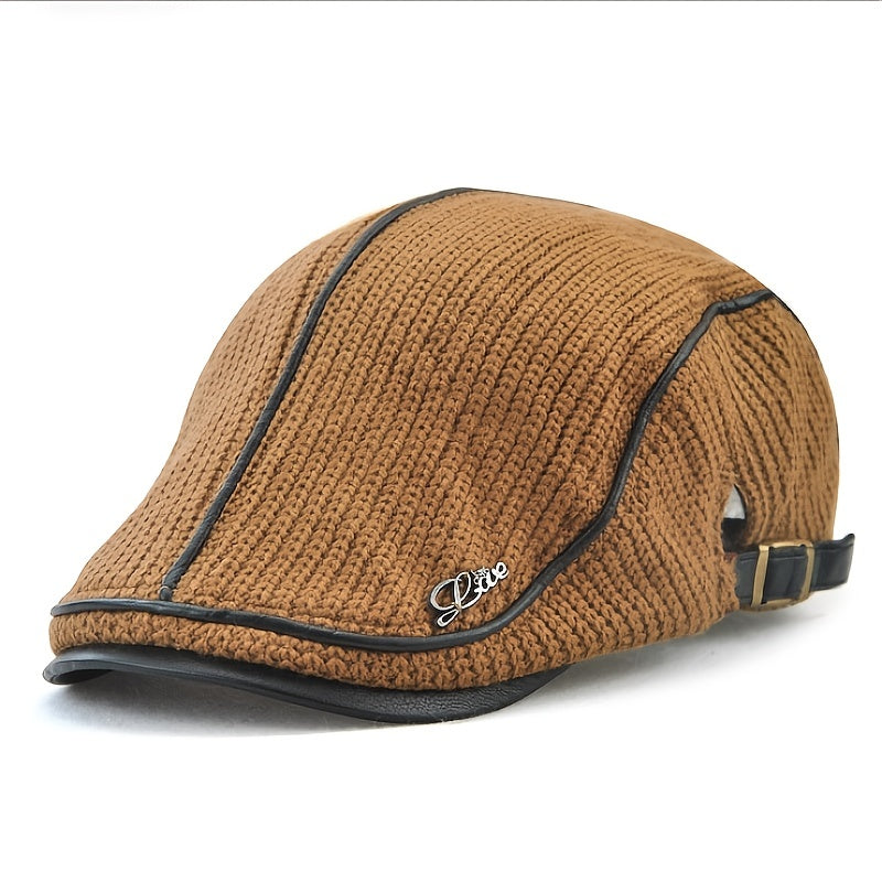 Newsboy Flat Cap Knitted Hat Peaky Blinders