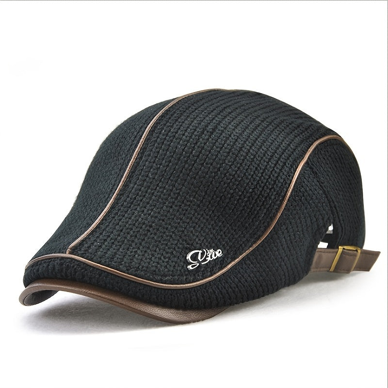 Newsboy Flat Cap Knitted Hat Peaky Blinders