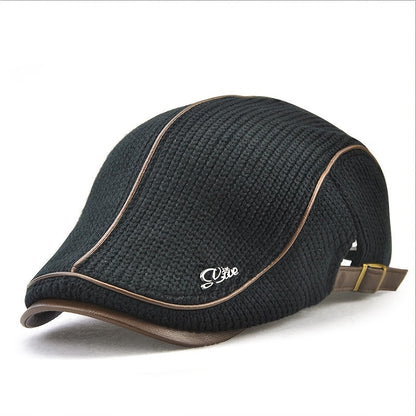 Newsboy Flat Cap Knitted Hat Peaky Blinders