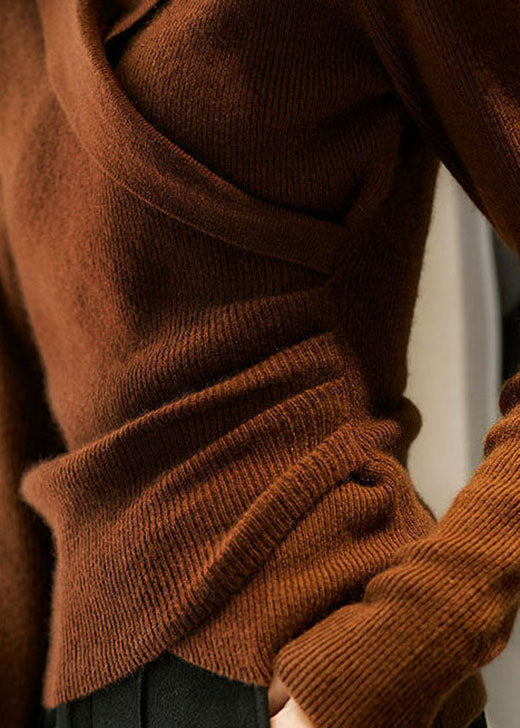 Petra | Asymmetrical Fall Knit Sweater
