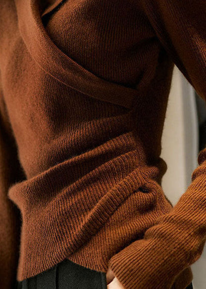 Petra | Asymmetrical Fall Knit Sweater