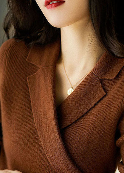 Petra | Asymmetrical Fall Knit Sweater