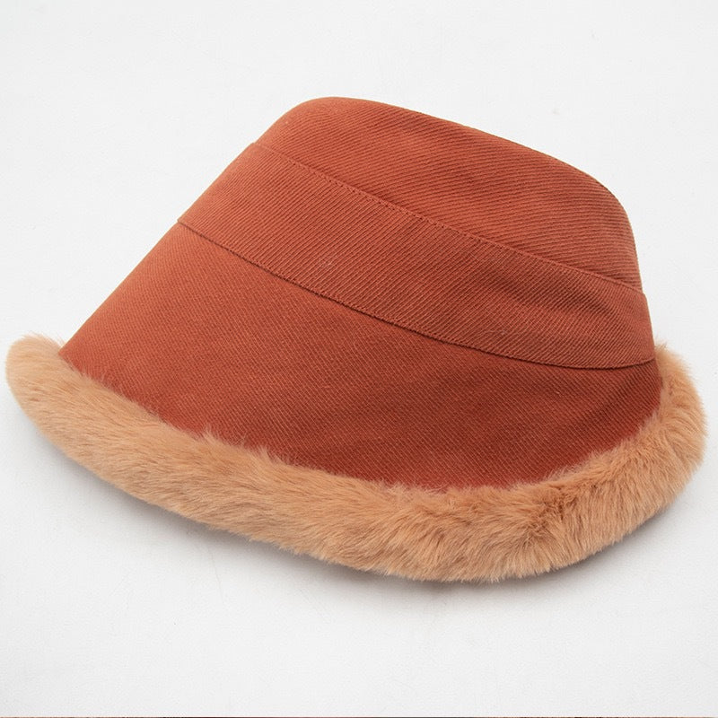 Panda | Fleece-Lined Sheepskin Wide Brim Hat