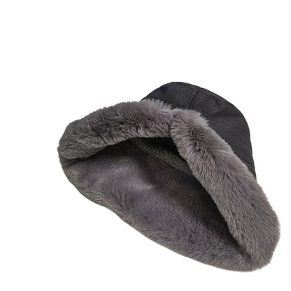 Panda | Fleece-Lined Sheepskin Wide Brim Hat