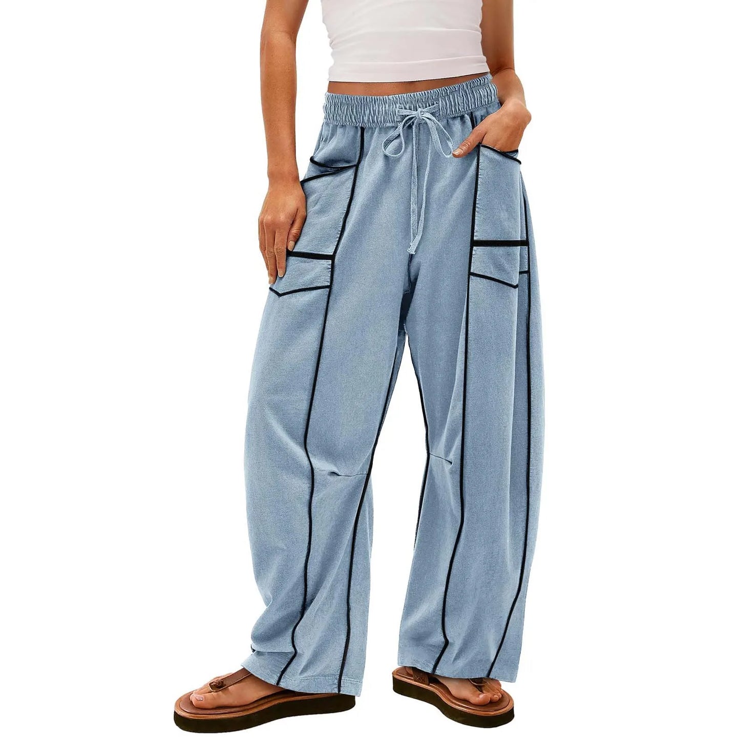 Urban Barrel‑Fit Lounge Pants