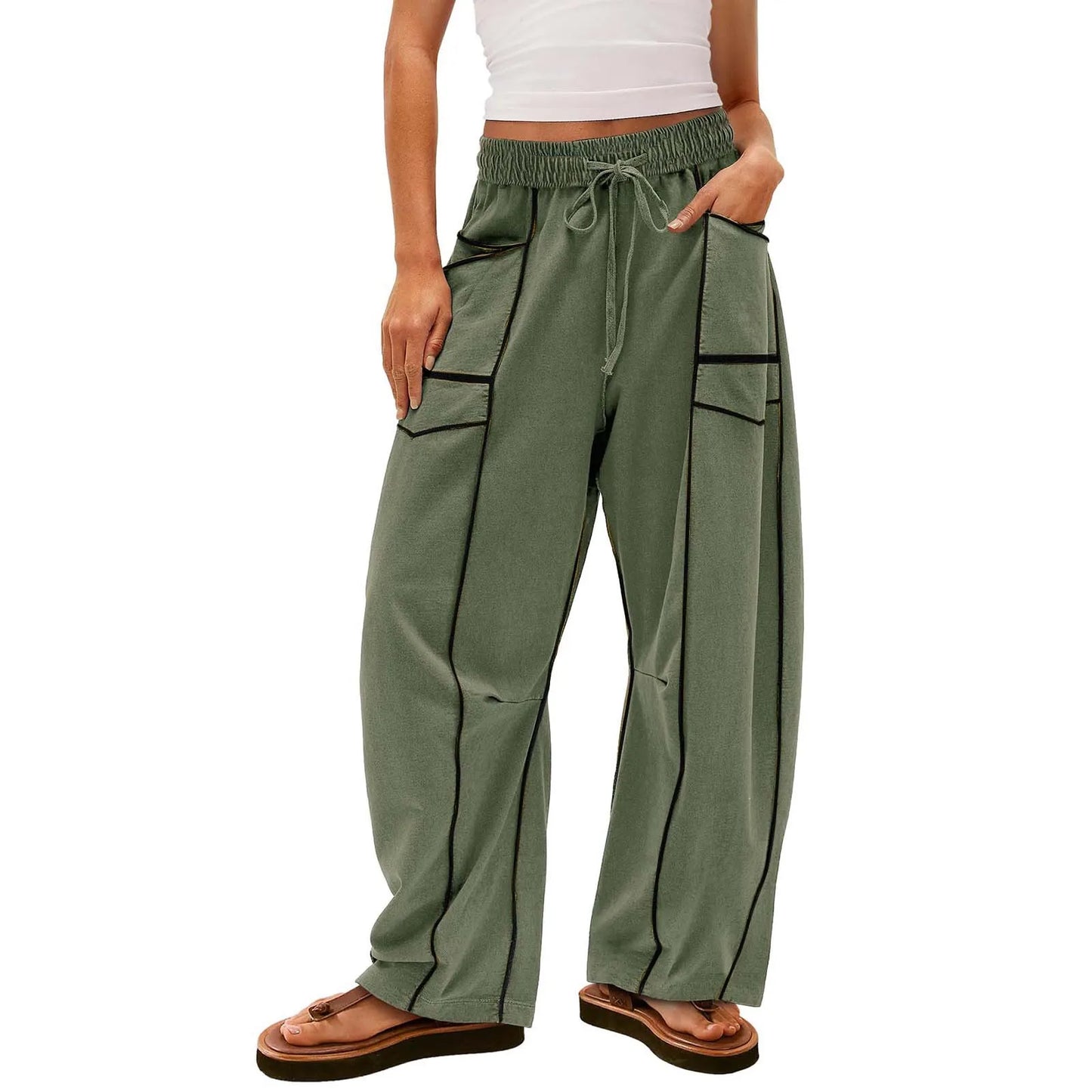 Urban Barrel‑Fit Lounge Pants