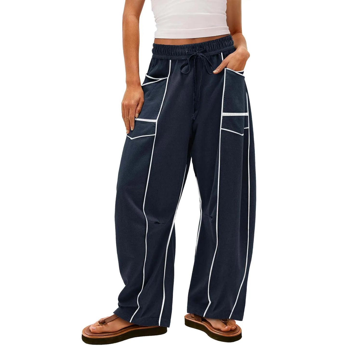 Urban Barrel‑Fit Lounge Pants