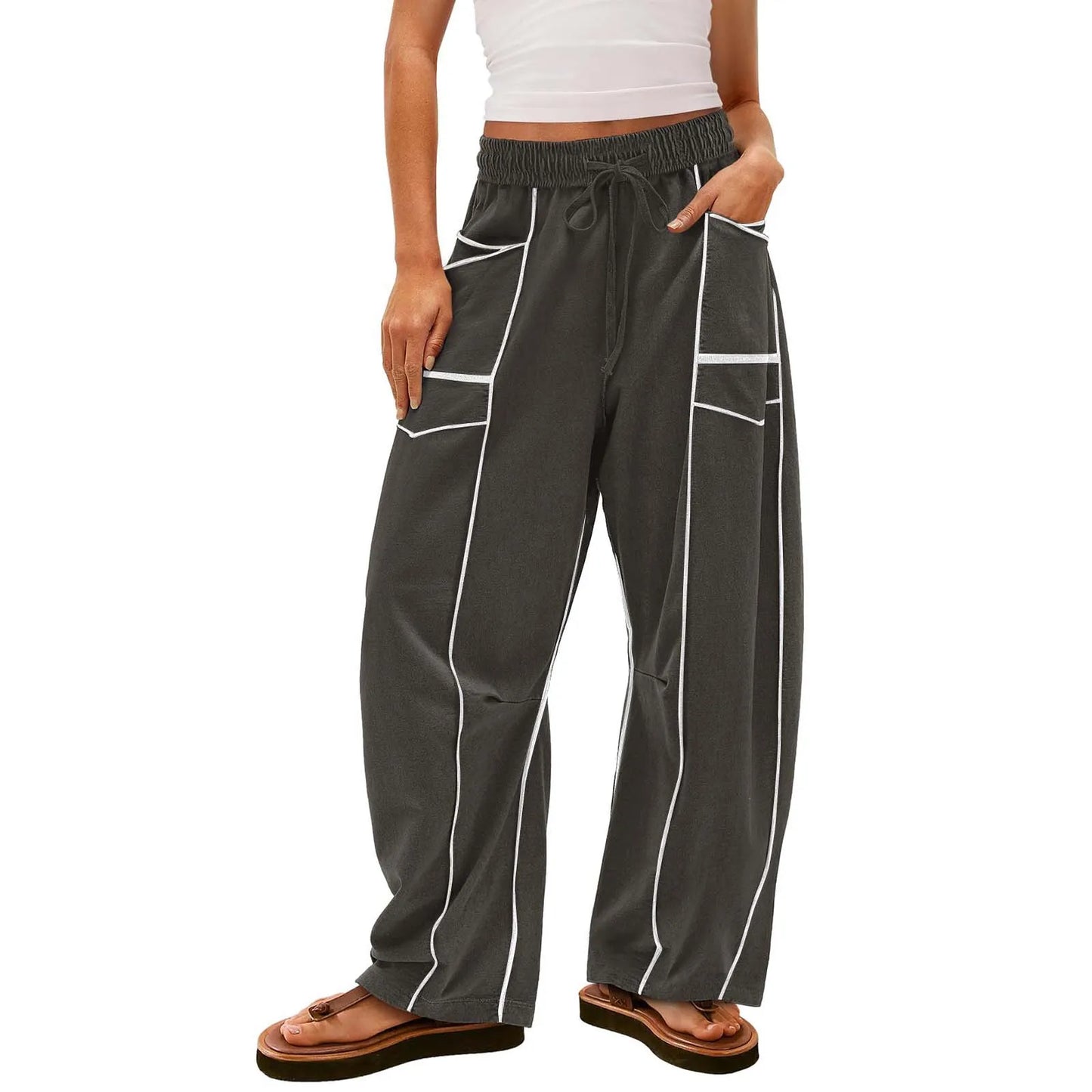 Urban Barrel‑Fit Lounge Pants