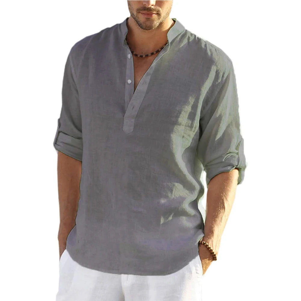 Harbor | Linen Long Sleeve Shirt