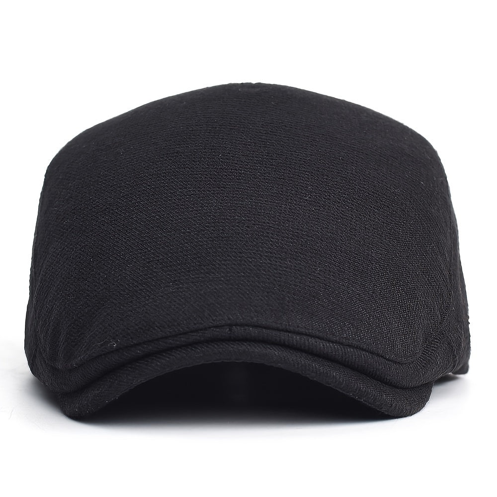 Plain Newsboy Flat Cap