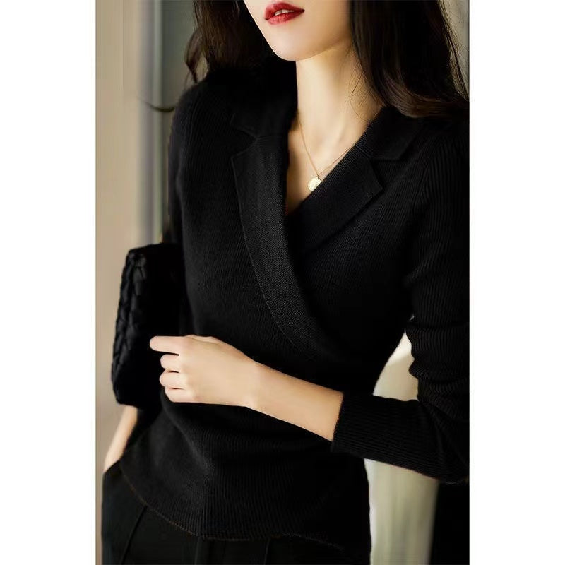 Petra | Asymmetrical Fall Knit Sweater