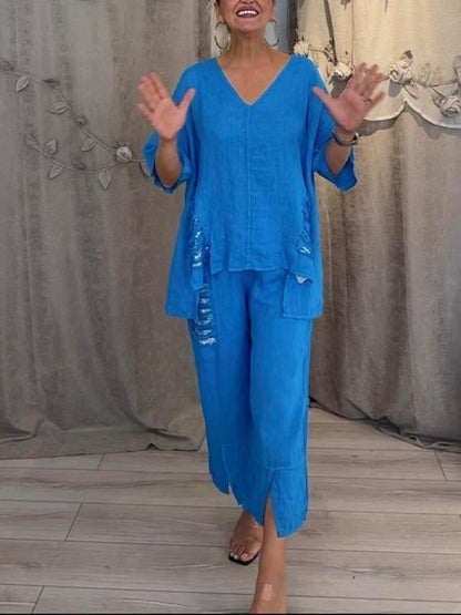 BIANCA | Elegant Two-Piece Summer Set For The Sunny Days