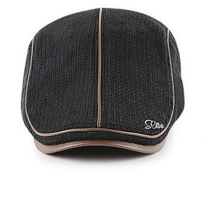 Newsboy Flat Cap Knitted Hat Peaky Blinders
