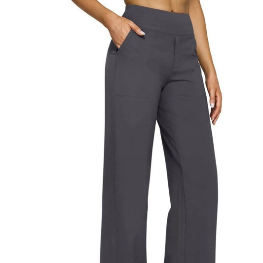 Narcissus | Pocket Knitted Straight High Waist Trousers