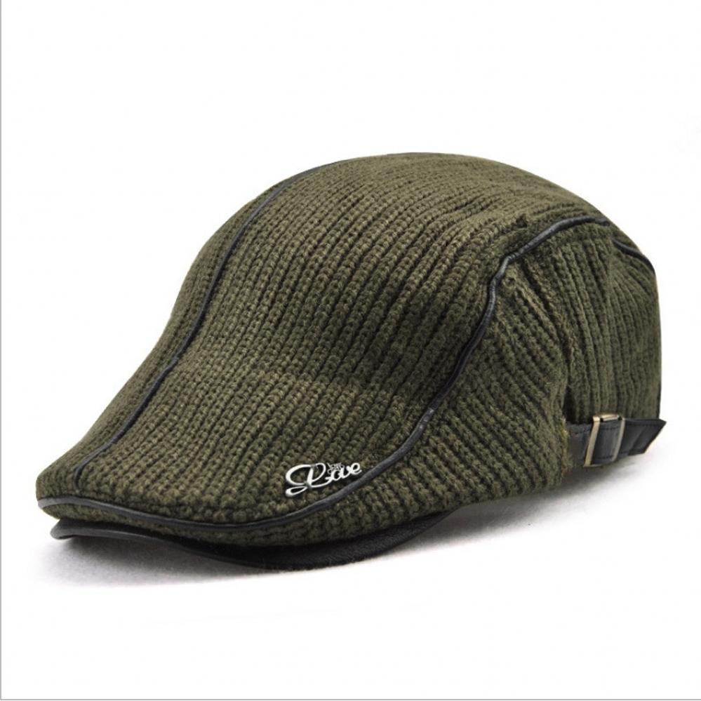 Newsboy Flat Cap Knitted Hat Peaky Blinders