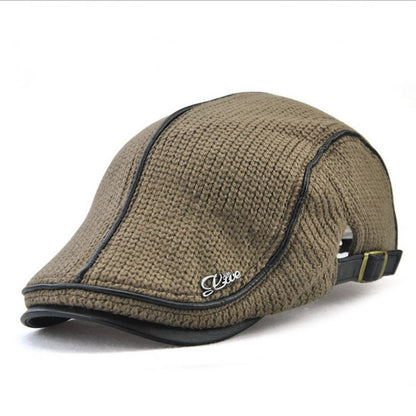 Newsboy Flat Cap Knitted Hat Peaky Blinders